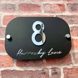 3D CUSTOM ACRYLIC PREMIUM HOUSE DOOR SIGN NUMBER MODERN ADDRESS PLAQUE