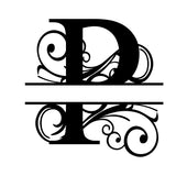 CUSTOM HOUSE SIGN BLACK METAL LETTER NAME MONOGRAME LETTER NAME PLAQUE 30CM