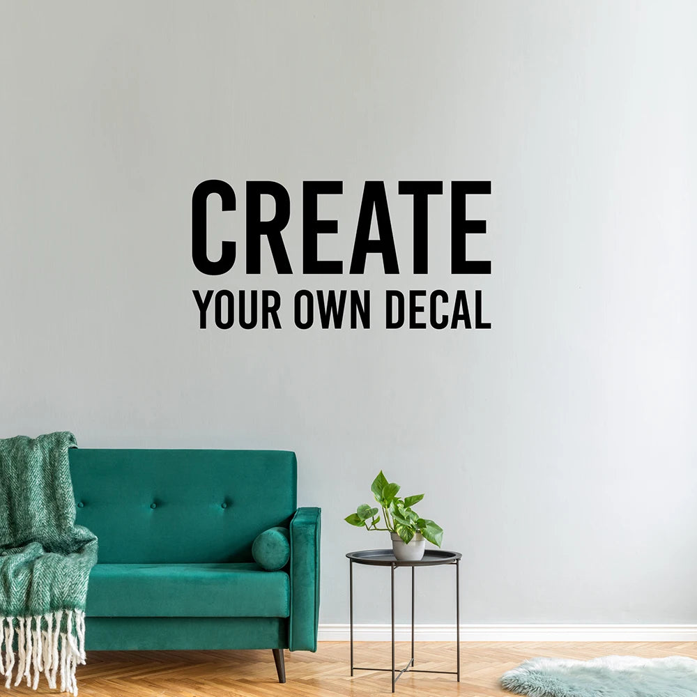 CUSTOM WALL STICKER DECAL PERSONALISED VINYL NAME BUSINESS SIGN