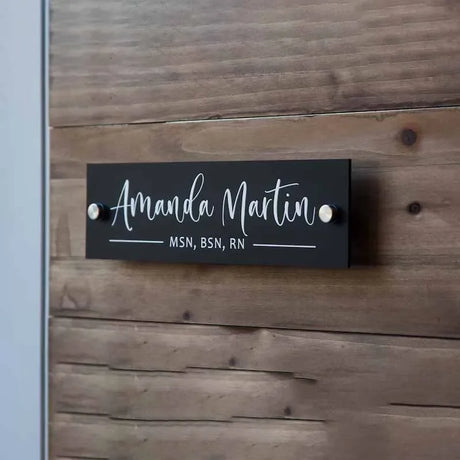 CUSTOM NAME PLATE HOUSE SIGN BUSINESS SIGN WALL PLATE MODERN DOOR ADDRESS SIGN