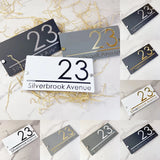 CUSTOM ACRYLIC MODERN HOUSE SIGN NUMBER STREET SIGN ADDRESS DOOR WALL PLAQUE