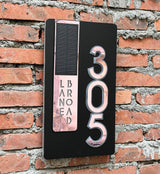 SOLAR LED HOUSE NUMBER SIGN ADDRESS CUSTOM ACRYLIC VERTICAL BACKLIT