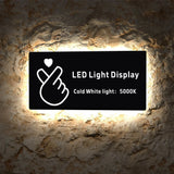 LIGHT UP LED 3D WATERPROOF CUSTOM ACRYLIC HOUSE SIGN ADDRESS NUMBER PLAQUE LED