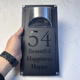 LED SOLAR DECORATIVE CUSTOM HOUSE SIGN NUMBER STREET SIGN ACRYLIC ADDRESS DOOR WALL PLAQUE