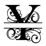 CUSTOM HOUSE SIGN BLACK METAL LETTER NAME MONOGRAME LETTER NAME PLAQUE 30CM
