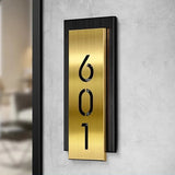 CUSTOM MODERN STAINLESS STEEL HOUSE SIGN NUMBER STREET SIGN ADDRESS DOOR WALL PLAQUE