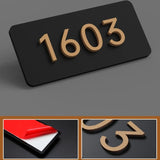CUSTOM HOUSE SIGN DOOR ADDRESS SIGN 3D ACRYLIC MODERN HOUSE NUMBER PLAQUE STREET SIGN