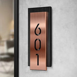 CUSTOM MODERN STAINLESS STEEL HOUSE SIGN NUMBER STREET SIGN ADDRESS DOOR WALL PLAQUE