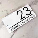 CUSTOM ACRYLIC MODERN HOUSE SIGN NUMBER STREET SIGN ADDRESS DOOR WALL PLAQUE
