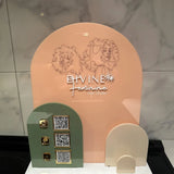 Custom Acrylic Multi QR Code Display Stand | Arched Design | 60 Colours