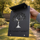 Custom Solar LED 3D Acrylic House Sign | Personalised Warm Light Address Plaque