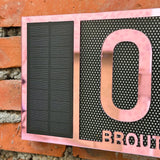 LED SOLAR CUSTOM HOUSE SIGN NUMBER STREET ACRYLIC SILVER GOLD ROSE GOLD ADDRESS DOOR WALL PLAQUE