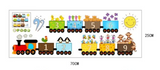 NUMBERS COUNTING TRAINS FISH ROOSTER MONKEY ANIMALS 3D WALL STICKER MURAL ART Decal