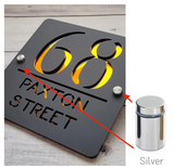 HOUSE SIGN ADDRESS SIGN LASER CUT ACRYLIC MODERN HOUSE NUMBER PLAQUE
