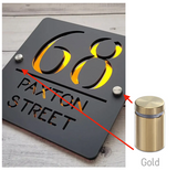 HOUSE SIGN ADDRESS SIGN LASER CUT ACRYLIC MODERN HOUSE NUMBER PLAQUE