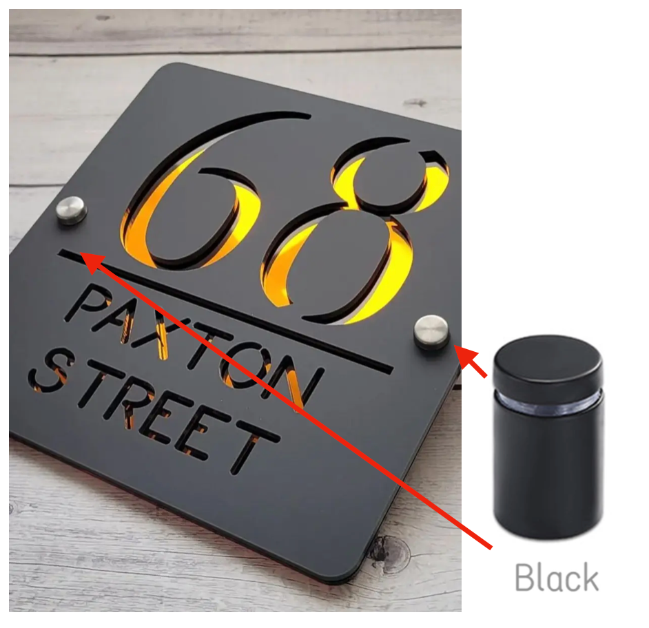 HOUSE SIGN ADDRESS SIGN LASER CUT ACRYLIC MODERN HOUSE NUMBER PLAQUE