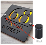 HOUSE SIGN ADDRESS SIGN LASER CUT ACRYLIC MODERN HOUSE NUMBER PLAQUE