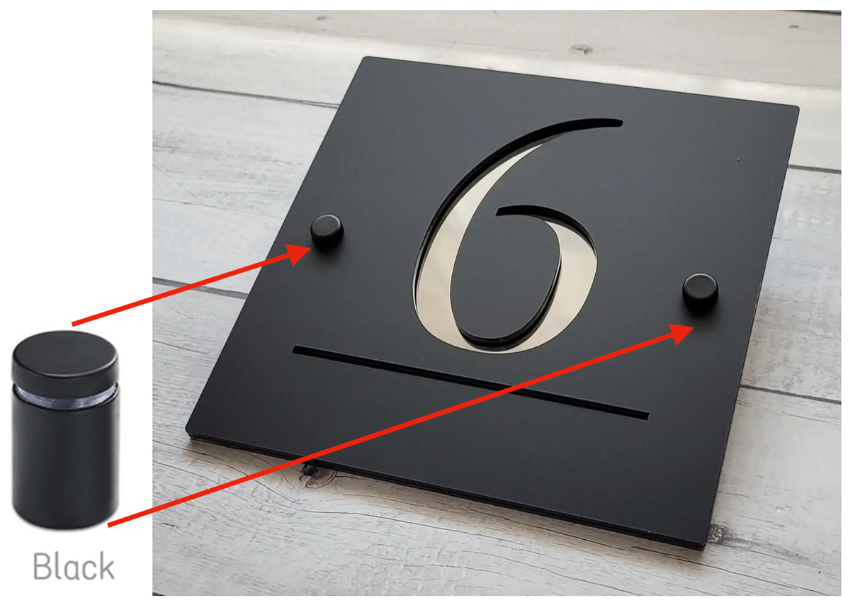 HOUSE SIGN ADDRESS SIGN LASER CUT ACRYLIC MODERN HOUSE NUMBER PLAQUE