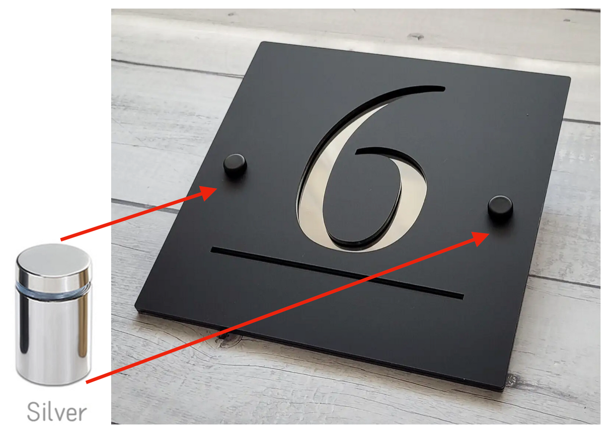 HOUSE SIGN ADDRESS SIGN LASER CUT ACRYLIC MODERN HOUSE NUMBER PLAQUE