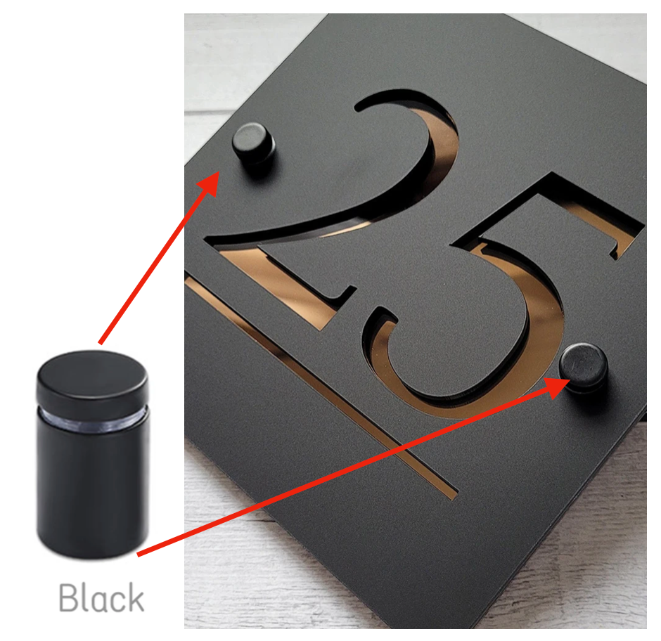 HOUSE SIGN ADDRESS SIGN LASER CUT ACRYLIC MODERN HOUSE NUMBER PLAQUE