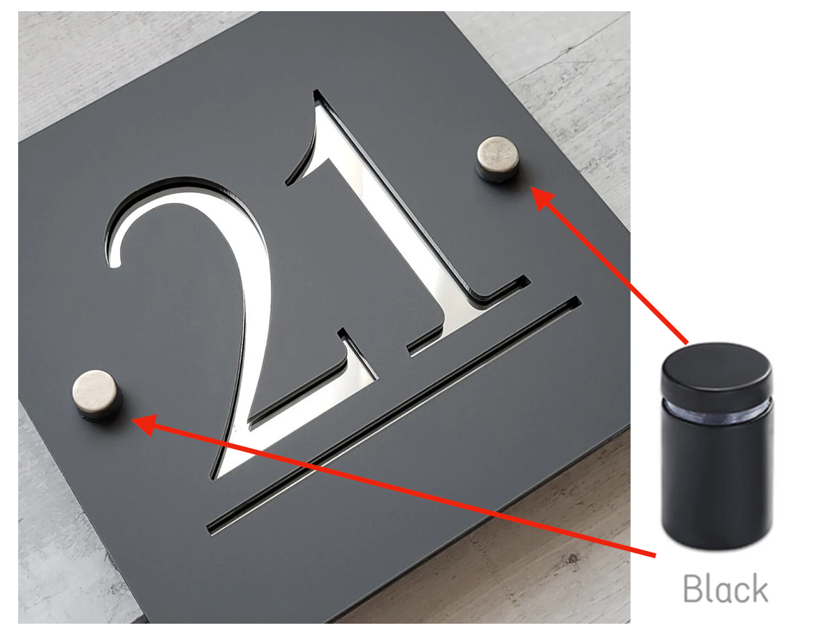 HOUSE SIGN ADDRESS SIGN LASER CUT ACRYLIC MODERN HOUSE NUMBER PLAQUE