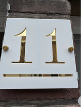 HOUSE SIGN ADDRESS SIGN LASER CUT ACRYLIC MODERN HOUSE NUMBER PLAQUE