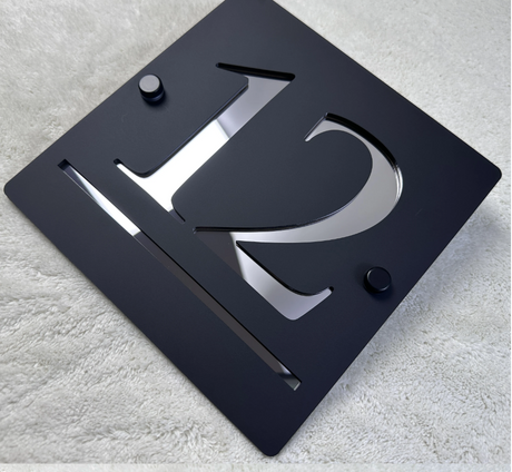 HOUSE SIGN ADDRESS SIGN LASER CUT ACRYLIC MODERN HOUSE NUMBER PLAQUE