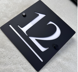 HOUSE SIGN ADDRESS SIGN LASER CUT ACRYLIC MODERN HOUSE NUMBER PLAQUE