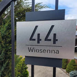 METAL ACRYLIC HOUSE NUMBER STREET ADDRESS SIGN BUSINESS PERSONALISED FAMILY NAME