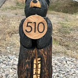 CUSTOM WOODEN WOOD 3D OUTDOOR HOUSE SIGN NUMBER STREET HOUSE ADDRESS MAIL PLAQUE