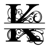 CUSTOM HOUSE SIGN BLACK METAL LETTER NAME MONOGRAME LETTER NAME PLAQUE 30CM