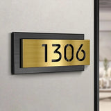 CUSTOM MODERN STAINLESS STEEL HOUSE SIGN NUMBER STREET SIGN ADDRESS DOOR WALL PLAQUE