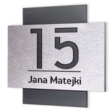 METAL ACRYLIC HOUSE NUMBER STREET ADDRESS SIGN BUSINESS PERSONALISED FAMILY NAME