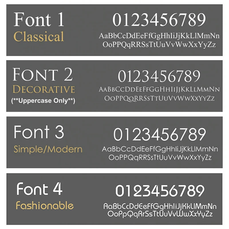 LED SOLAR OVAL BLACK GOLD CUSTOM HOUSE SIGN NUMBER STREET SIGN ACRYLIC ADDRESS DOOR WALL PLAQUE