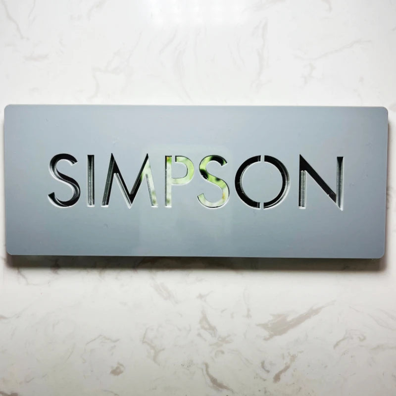 CUSTOM HOUSE SIGN NUMBER STREET SIGN ACRYLIC ADDRESS DOOR APARTMENT LETTERBOX WALL PLAQUE