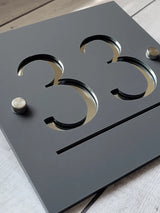 HOUSE SIGN ADDRESS SIGN LASER CUT ACRYLIC MODERN HOUSE NUMBER PLAQUE