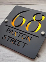 HOUSE SIGN ADDRESS SIGN LASER CUT ACRYLIC MODERN HOUSE NUMBER PLAQUE