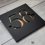 HOUSE SIGN ADDRESS SIGN LASER CUT ACRYLIC MODERN HOUSE NUMBER PLAQUE