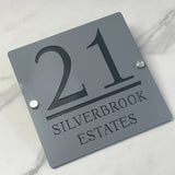 HOUSE SIGN ADDRESS CUSTOM SIGN LASER CUT ACRYLIC MODERN HOUSE NUMBER PLAQUE