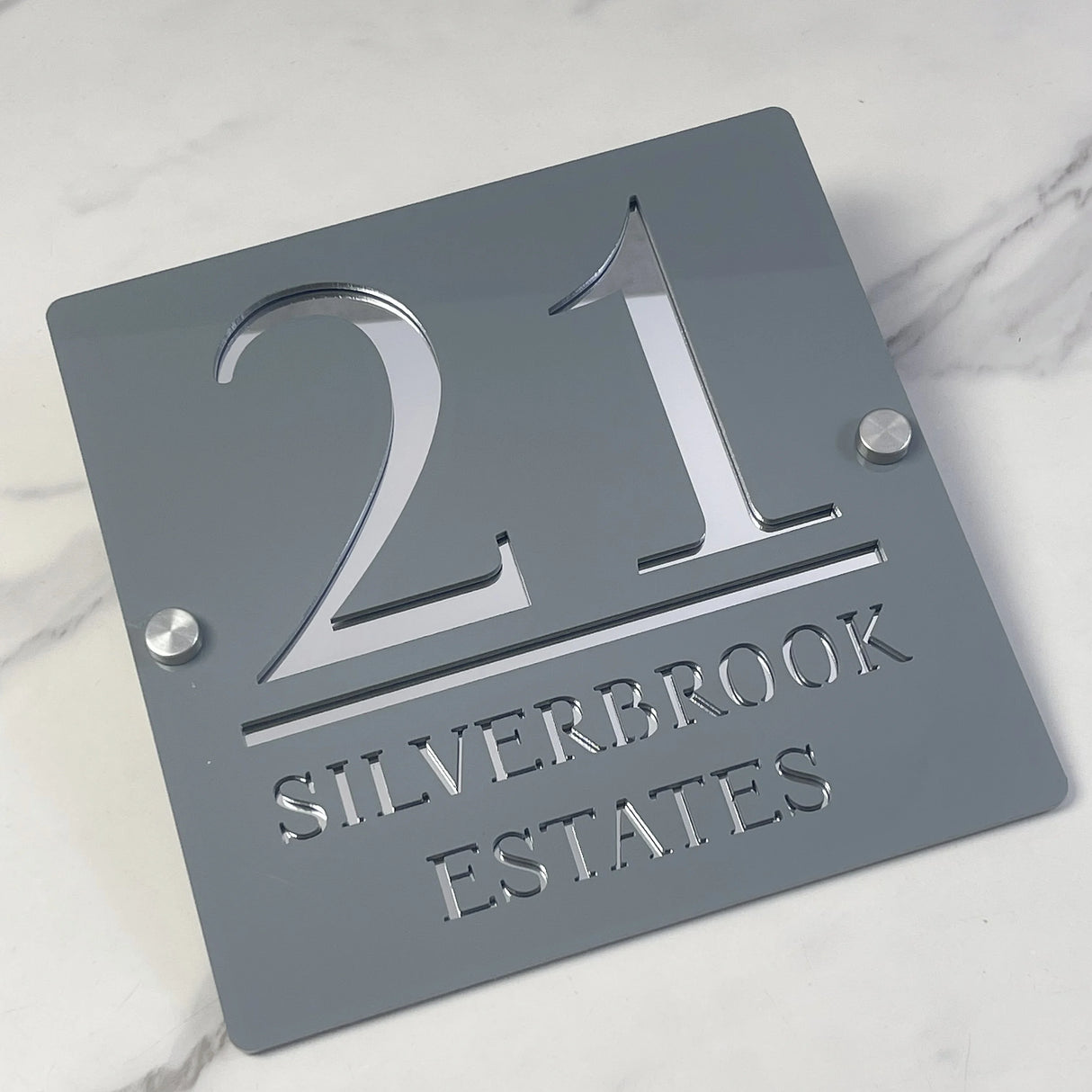 HOUSE SIGN ADDRESS CUSTOM SIGN LASER CUT ACRYLIC MODERN HOUSE NUMBER PLAQUE