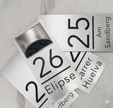 Custom Solar LED Aluminium House Sign | Personalised Address Plaque