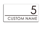 HOUSE SIGN ADDRESS SIGN NUMBER STREET ACRYLIC DOOR WALL WHITE PLAQUE