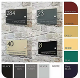 CUSTOM HOUSE NUMBER STREET ADDRESS SIGN DOOR WALL PLAQUE ACRYLIC