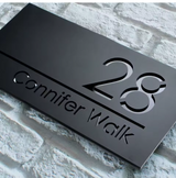 Custom Double-Layer Acrylic House Sign | Personalised Address Plaque