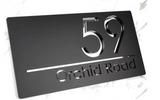 Custom Double-Layer Acrylic House Sign | Personalised Address Plaque