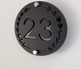 HOUSE SIGN ADDRESS CUSTOM SIGN LASER CUT ROUND ACRYLIC MODERN HOUSE NUMBER PLAQUE
