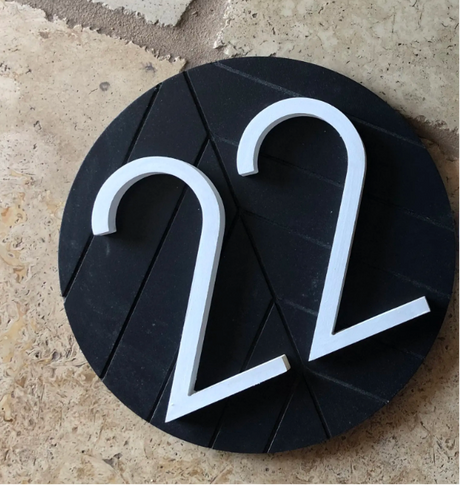 CUSTOM WOODEN WOOD 3D OUTDOOR HOUSE SIGN NUMBER STREET HOUSE ADDRESS MAIL PLAQUE