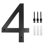 Custom Black Acrylic House Sign | Personalised Number & Letter Address Plaque