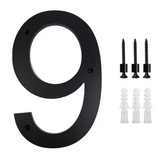 Custom Black Acrylic House Sign | Personalised Number & Letter Address Plaque