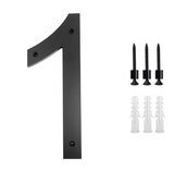 Custom Black Acrylic House Sign | Personalised Number & Letter Address Plaque